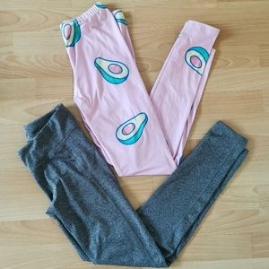 2 pairs of athletic leggings